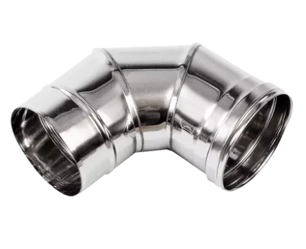 Колено дымохода 90 гр из нержавеющей стали (Диаметр 150 мм) для теплогенераторов BALLU EC, EC/S, PHOEN, PHOEN/S, JUMBO, FARM, SP, CONFORT купить в Губкинске