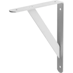 Уголок-кронштейн STAYER "MASTER", усиленный, 250х200х30х4мм, белый 37421-1