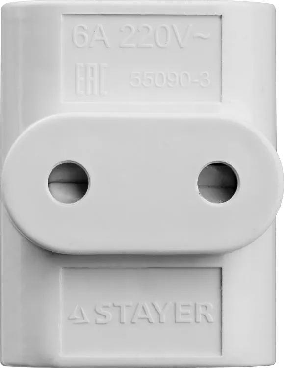 Разветвитель электрический MAXElectro, STAYER 55090-3, 3 гнезда, 6А/220В 55090-3 купить в Губкинске