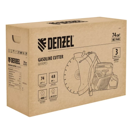 Бензорез DENZEL МС-7440, 74 см3, диаметр диска 400 мм купить в Губкинске