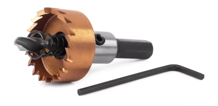 HSS-TiN коронка MESSER  26мм с центр. сверлом и толкающей пружиной для  лист. материала  до 2 мм ц/х купить в Губкинске