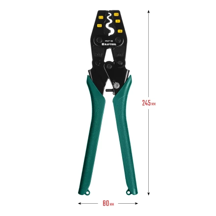 Пресс-клещи PKF-16 усиленные, для неизолированных медных наконечников и гильз 45466 купить в Губкинске