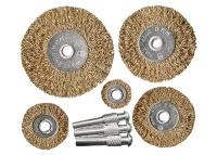 Набор щеток для дрели 5 шт 5 плоских 25-38-50-63-75 мм со шпильками металлические MATRIX 74494