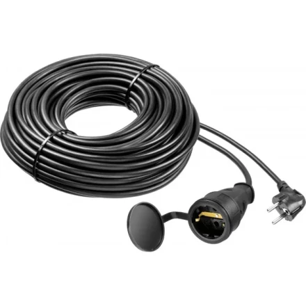 Удлинитель-шнур &quot;ПВС 315-Ш&quot;, 30 м, 3500 Вт, 1 гнездо, IP44, ПВС 3х1,5 мм2, ЗУБР 55020-30 купить в Губкинске