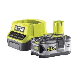 Ryobi ONE Li-Ion аккумулятор 5.0Aч зарядное устройство RC18120, RC18120-150