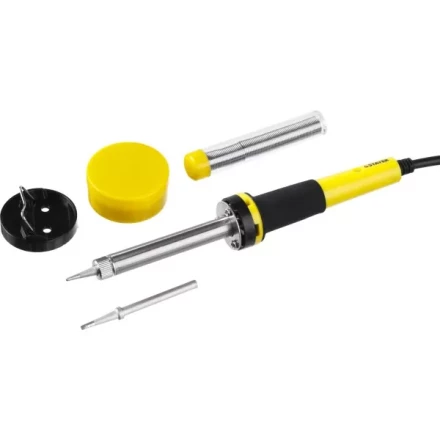 Набор для паяльных работ STAYER &quot;PROFI&quot; PROTerm, 55312-40-H5, паяльник 55300 + подставка + припой + жало сменное + канифоль, 40 Вт 55312-40-H5 купить в Губкинске