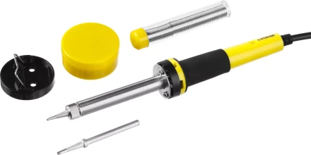 Набор для паяльных работ STAYER &quot;PROFI&quot; PROTerm, 55312-40-H5, паяльник 55300 + подставка + припой + жало сменное + канифоль, 40 Вт 55312-40-H5 купить в Губкинске