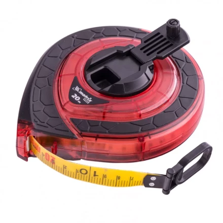 Рулетка геодезическая 20 м х 15 мм закрытый корпус фибергласовая лента двусторонняя шкала Pro Matrix 31270 купить в Губкинске