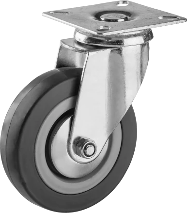 Колеса поворотные из литой резины с полипропиленовым диском серия МАСТЕР купить в Губкинске