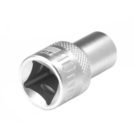 Головка торцевая 10 мм двенадцатигранная CrV под квадрат 1/2 хромированная Stels 13651 купить в Губкинске