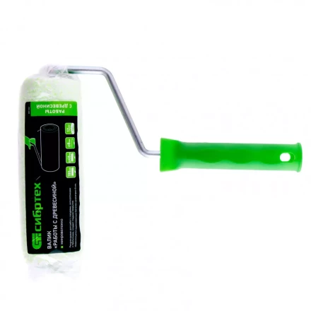 Валик &quot;Работы с древесиной&quot; 180 мм ворс 12 мм D 48 мм D ручки 8 мм микроволокно Сибртех 80182 купить в Губкинске