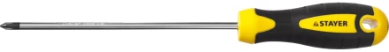 Отвертка STAYER &quot;MASTER&quot; &quot;ТECHNO&quot;, двухкомпонентная рукоятка, магнитный наконечник, Cr-V, PH1x150мм 2508-1-15_z02 купить в Губкинске