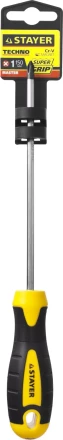 Отвертка STAYER &quot;MASTER&quot; &quot;ТECHNO&quot;, двухкомпонентная рукоятка, магнитный наконечник, Cr-V, PH1x150мм 2508-1-15_z02 купить в Губкинске