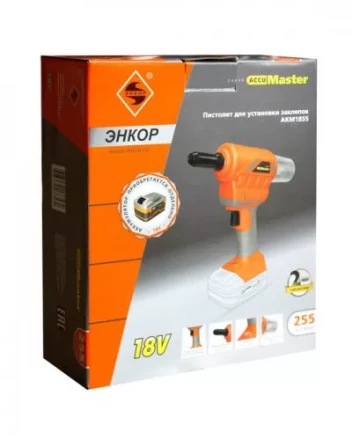 Пистолет для установки заклепок аккумуляторный АКМ1855 49255 купить в Губкинске