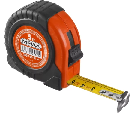 Рулетка MIRAX, обрезиненный пластиковый корпус, 5м/18мм 34011-05-18_z01 купить в Губкинске