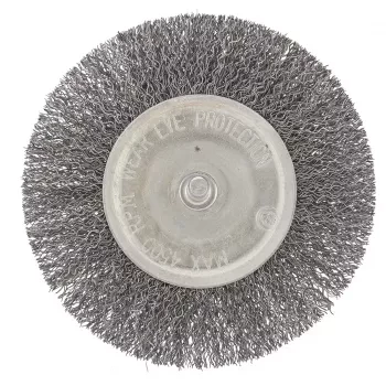 Щетка для дрели 100 мм плоская со шпилькой витая проволока  СИБРТЕХ 744507 купить в Губкинске