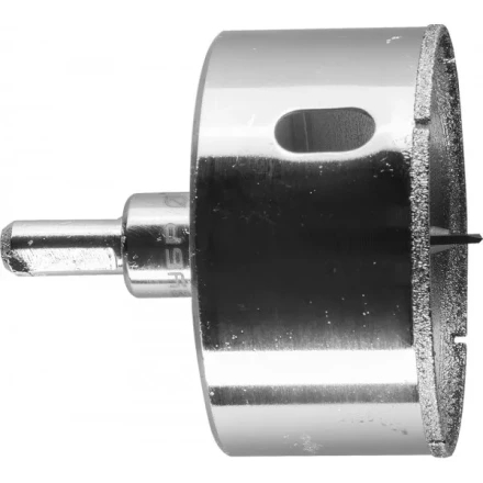 Коронка ЗУБР алмазная в сборе по кафелю, керамике с центрирующим сверлом и имбусовым ключом, зерно 60, 60мм 29850-60 купить в Губкинске