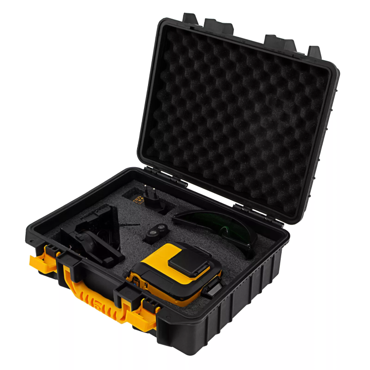 Лазерный уровень мультипризм. LXI 360-2 Green, 30 м, 520 нм, акк. Li 2800 mAh, резьба 1/4"// Denzel 35078 купить в Губкинске