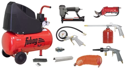 Компрессор безмасляный поршневой прямой FUBAG GARDEN MASTER KIT 9предметов купить в Губкинске