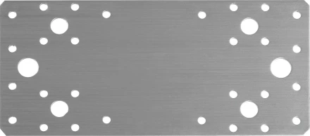 ЗУБР НКП-2.0, 200 x 90 x 2 мм, нержавеющая крепежная пластина, Профессионал (310636-200) купить в Губкинске