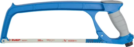 Ножовка по металлу ЗУБР ПРО-500, цельнолитая, обрезиненная рукоятка, натяжение 100 кг, 300 мм 15776_z01 купить в Губкинске