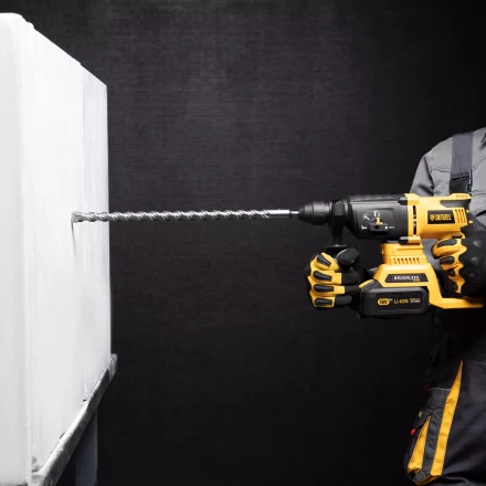 Бур по бетону Denzel, 16 x 460 мм ,двойная спираль, три пылеотводящие кромки, 705040 купить в Губкинске