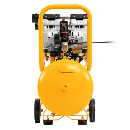 Компрессор безмасляный, малошумный Denzel DLS 1500/50, 1500 ВТ, 2x750, 50 л, 260 л/мин купить в Губкинске