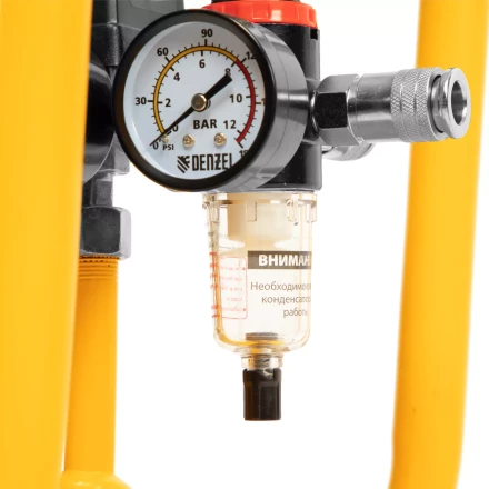 Компрессор безмасляный, малошумный Denzel DLS 1500/50, 1500 ВТ, 2x750, 50 л, 260 л/мин купить в Губкинске