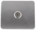 Розетка СВЕТОЗАР &quot;ГАММА&quot; телевизионная, без вставки и рамки, цвет светло-серый металлик SV-54115-SM купить в Губкинске