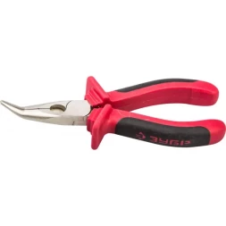 Тонкогубцы ЗУБР "МАСТЕР" изогнутые хромированные, 160мм 22025-4-16