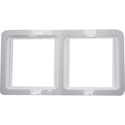 Панель СВЕТОЗАР &quot;ГАММА&quot; двойная горизонтальная, цвет белый SV-54146-W купить в Губкинске