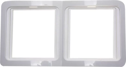 Панель СВЕТОЗАР &quot;ГАММА&quot; двойная горизонтальная, цвет белый SV-54146-W купить в Губкинске