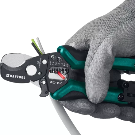 Кабелерез RC-11K со съемником изоляции 3в1 22696-3 купить в Губкинске