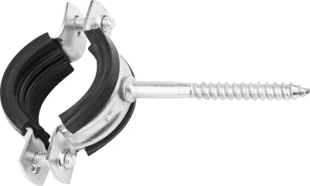 ЗУБР. Хомут трубный оцинкованный, с шурупом, 1&quot;, 1шт 37854-32-36-1 купить в Губкинске