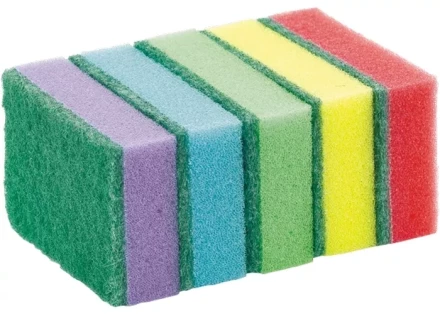 Губки для посуды Mini 79х49х23 мм 10шт ТМ Elfe 92350 купить в Губкинске