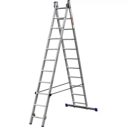 Лестница ЗУБР универсальная, двухсекционная со стабилизатором, 11 ступеней 38821-11 купить в Губкинске