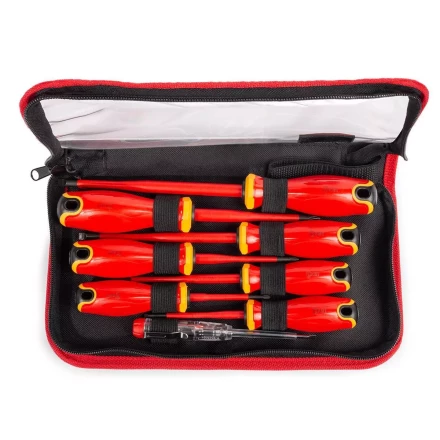 Набор диэлектрических отверток КВТ SLIM VDE НИО-2208 сталь S2, профиль SL, PH, 8 шт. (88934) купить в Губкинске