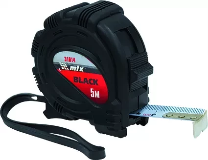 Рулетка Black 7,5 м х 25 мм обрезиненный корпус  MATRIX 31015 купить в Губкинске