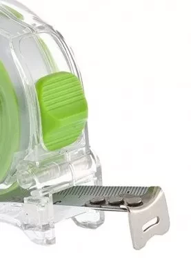 Рулетка Кварц, прозрачный корпус, амортизатор, 5 м х 19 мм  СИБРТЕХ 32521 купить в Губкинске