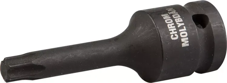 Торцовая головка KRAFTOOL "INDUSTRIE QUALITAT" ударная (1/2"), TORX, Cr-Mo, фосфатированная, T45 27952-45_z01 купить в Губкинске