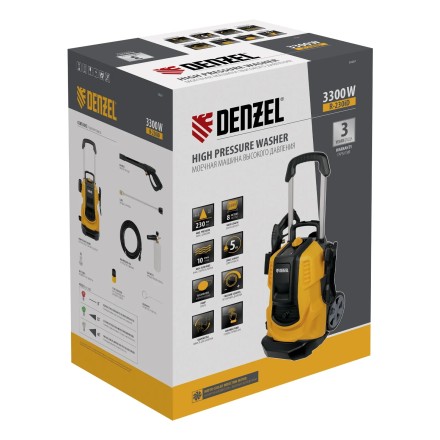 Мойка высокого давления R-230iD 3300Вт, 600 л/ч 58267 купить в Губкинске