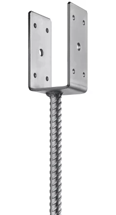 ЗУБР ОС-U, 61 x 120 x 60 мм, U-образное основание столба (310286-060) купить в Губкинске