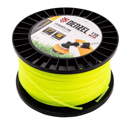 Леска для триммера квадрат Denzel, 2,7м х 138м, на DIN катушке FLEX CORD, 96293 купить в Губкинске