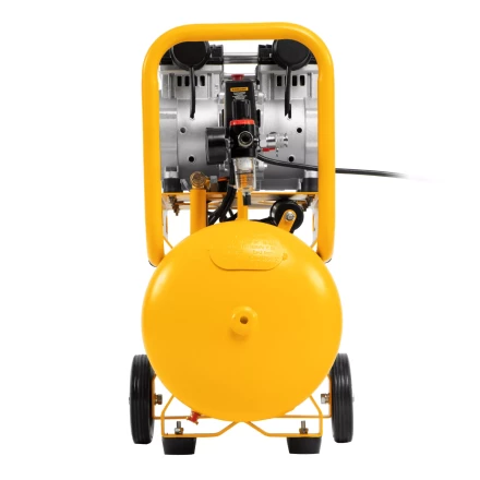 Компрессор безмасляный, малошумный Denzel DLS 2200/50, 2200 Вт, 2x1100, 50 л, 380 л/мин купить в Губкинске