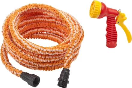 Набор поливочный GRINDA: удлиняющийся шланг 22,5м, пистолет-распылитель 7-ми позиционный 428496-22 купить в Губкинске
