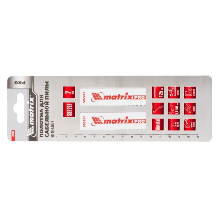 Полотна по металлу для сабельной пилы S922EF 125/1,4мм Bimetal 2 штуки PRO Matrix 782009 купить в Губкинске