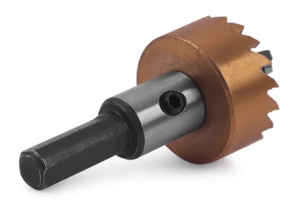 HSS-TiN коронка MESSER  28мм с центр. сверлом и толкающей пружиной для  лист. материала  до 2 мм ц/х купить в Губкинске