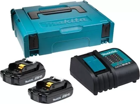 Набор 2 аккумулятора Makita BL1815B 1.5 Ач и Зарядное устройство DC 18 SD (197143-8) купить в Губкинске