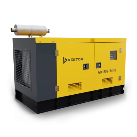Дизельный генератор Vektor AD-20Y-T400 в шумозащитном кожухе купить в Губкинске