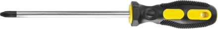 Отвертка STAYER &quot;MASTER&quot;, двухкомпонентная рукоятка, магнитный наконечник, PH3x150мм 2510-3-15_z01 купить в Губкинске